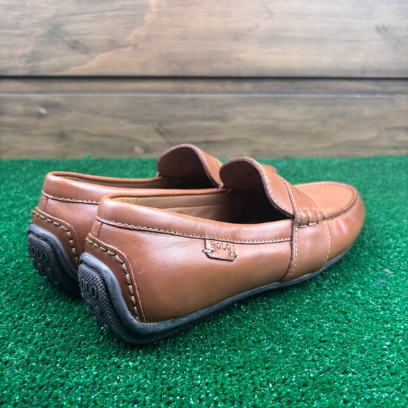 Polo Ralph Lauren Reynold Loafers Men's 7D Brown Upper Leather Comfort Slip On - Picture 11 of 16